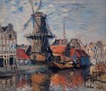 Клод Моне Мельница на канале Онбекенде, Амстердам 1874г